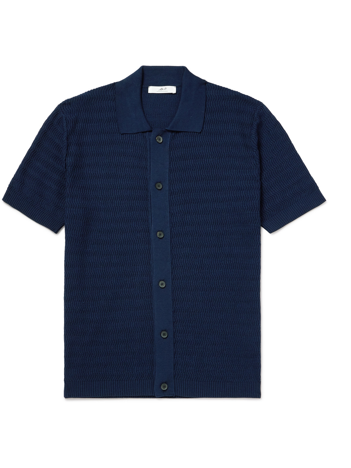 Textured-Knit Cotton Shirt