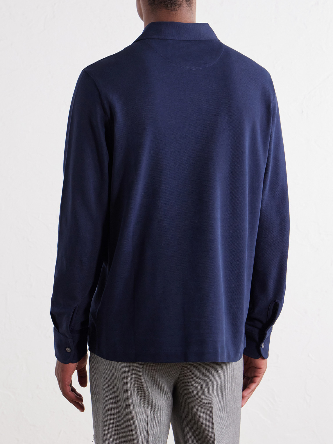 Mr P. - Cotton-Piqué Polo Shirt