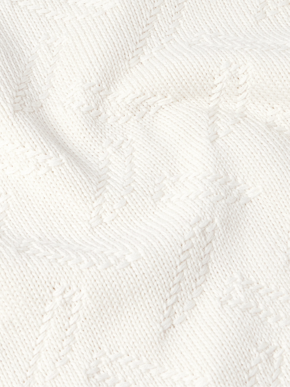 Shop Marni Confetti Distressed Jacquard-knit Cotton Sweater In Neutrals
