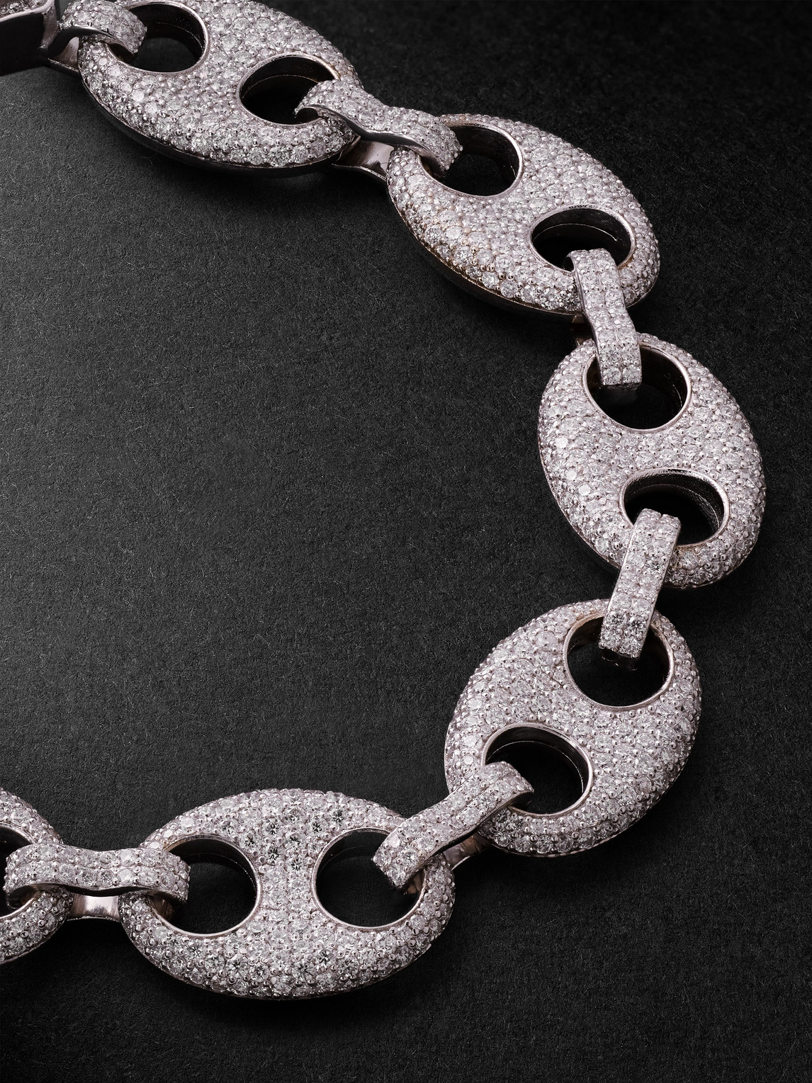 Alex Moss New York Amny 14-karat White Gold Diamond Bracelet In Silver