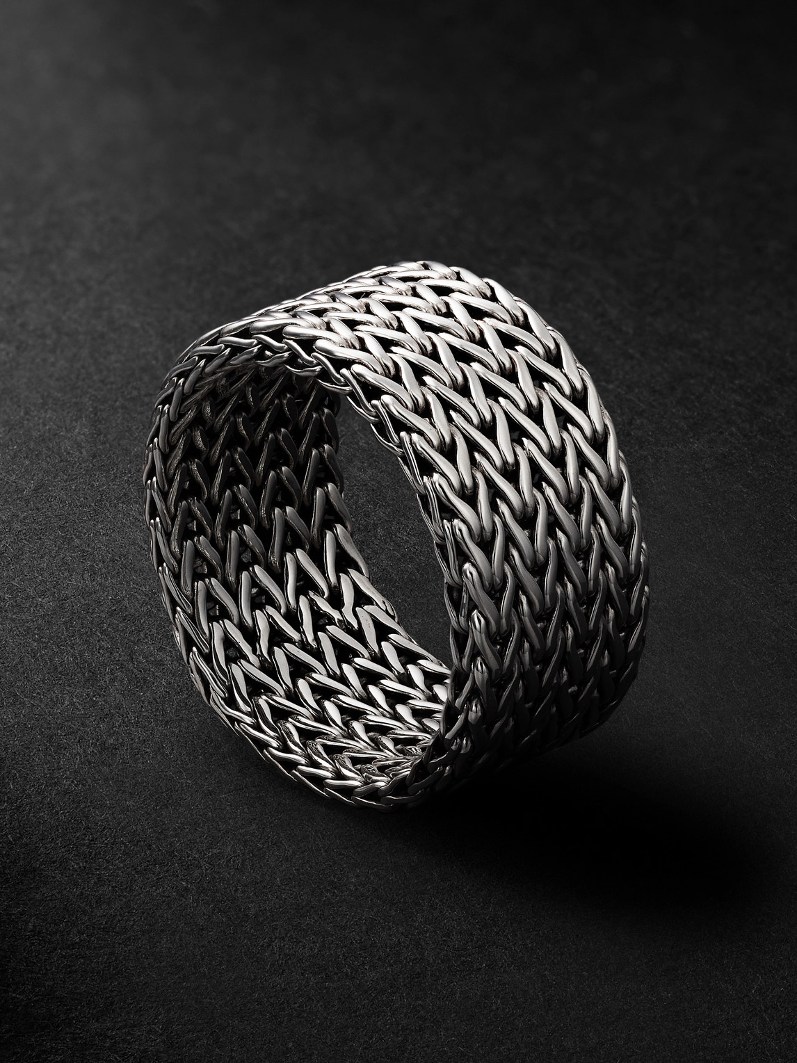 John Hardy Rata Sterling Silver Ring - Men