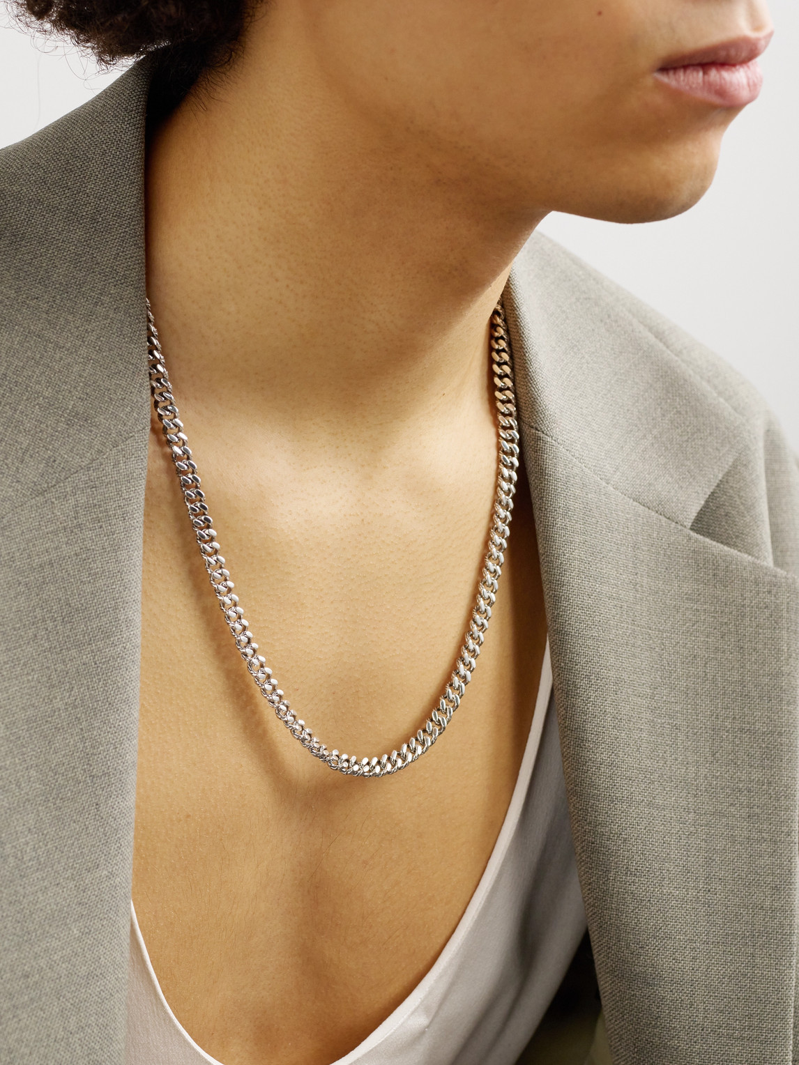 JOHN HARDY STERLING SILVER CURB CHAIN NECKLACE