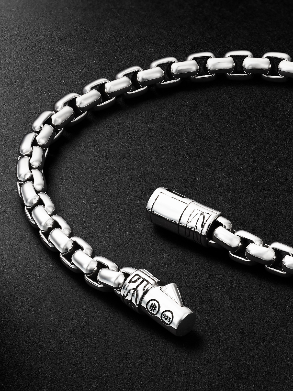 JOHN HARDY STERLING SILVER BOX CHAIN BRACELET
