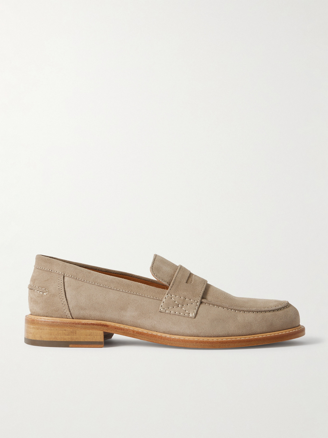 MR P. Scott Suede Penny Loafers - Men