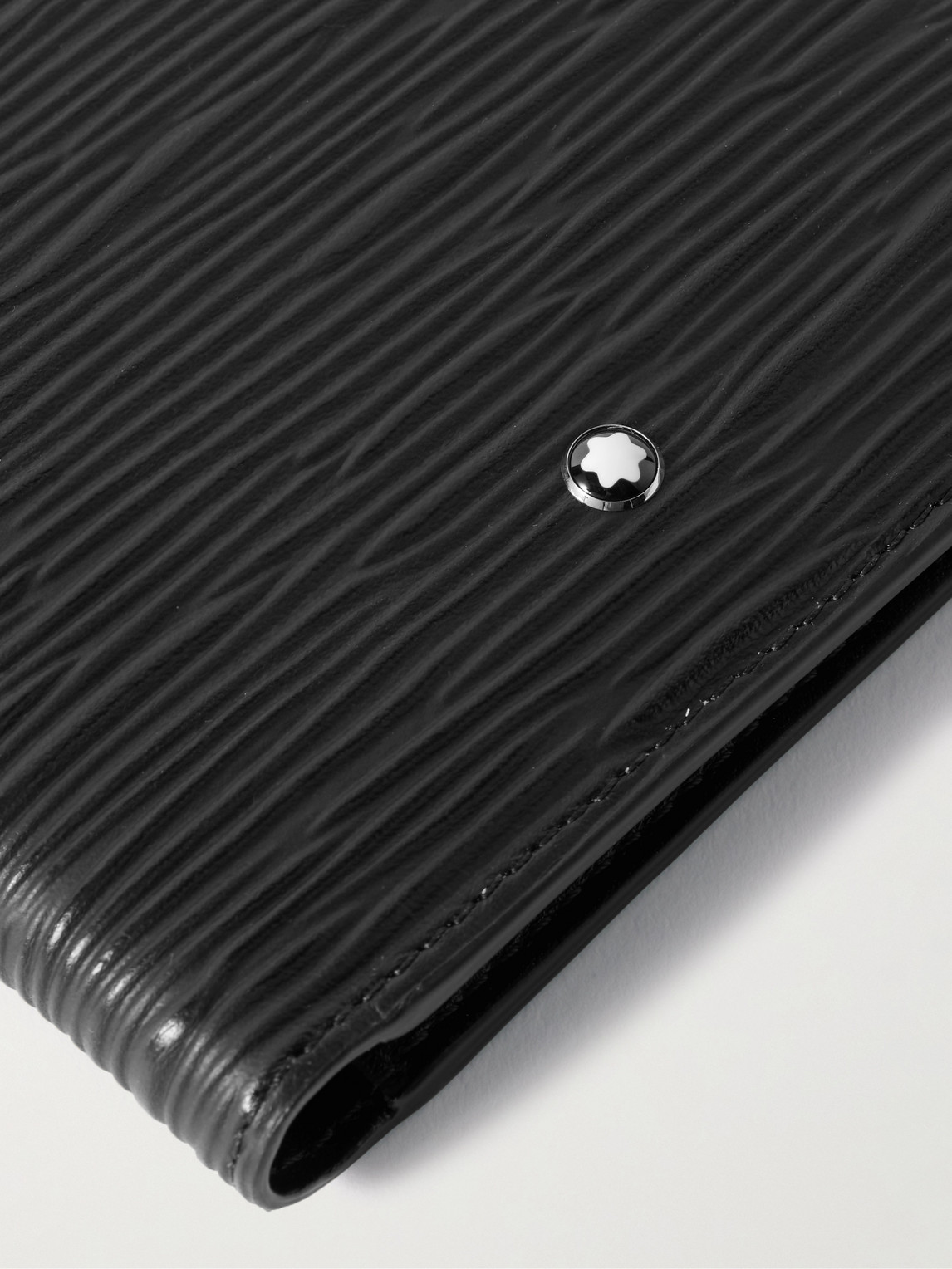 Montblanc Meisterstück 4810 Textured-leather Billfold Wallet In Black