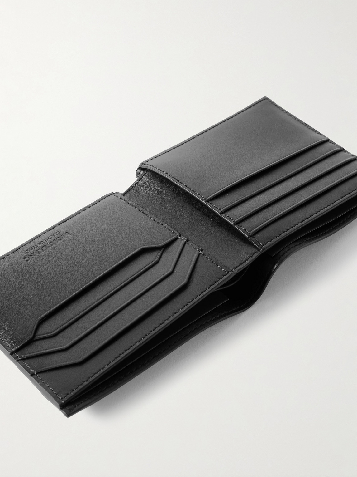 Montblanc Meisterstück 4810 Textured-leather Billfold Wallet In Black