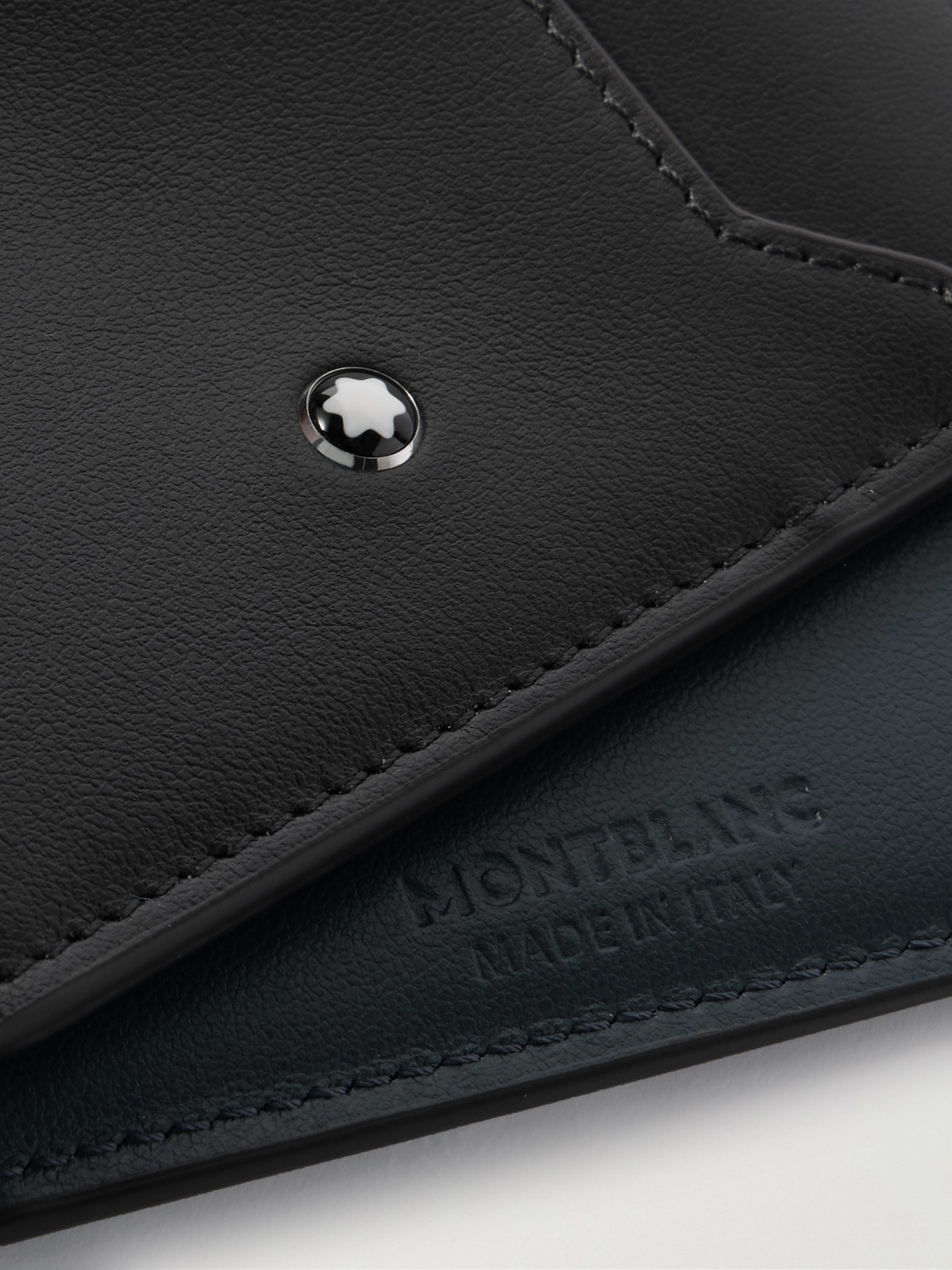 Montblanc Leather Billfold Wallet In Black