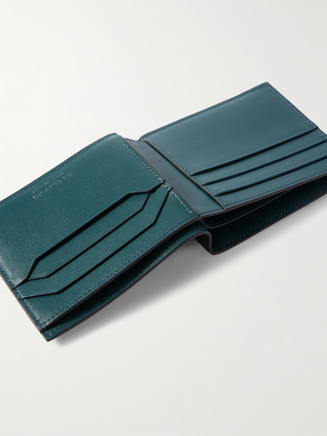 Montblanc Leather Billfold Wallet In Black