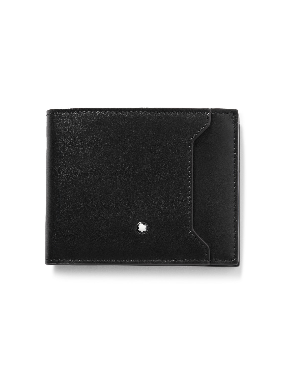 Montblanc Leather Billfold Wallet In Black