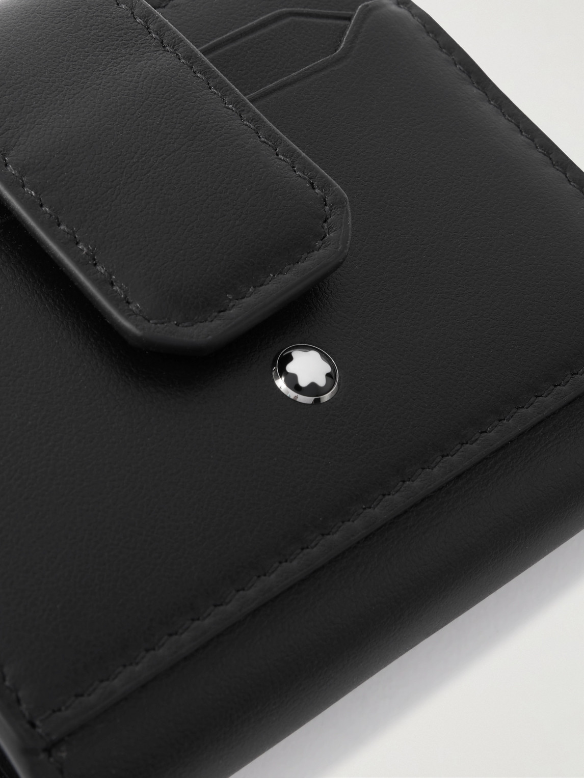 Montblanc Mini Leather Wallet In Black