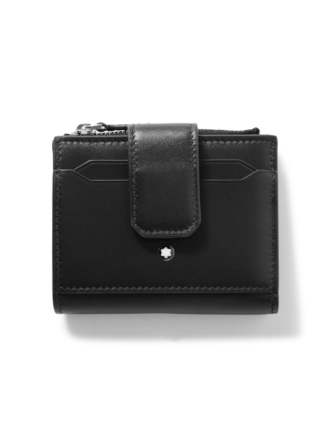 Montblanc Mini Leather Wallet In Black