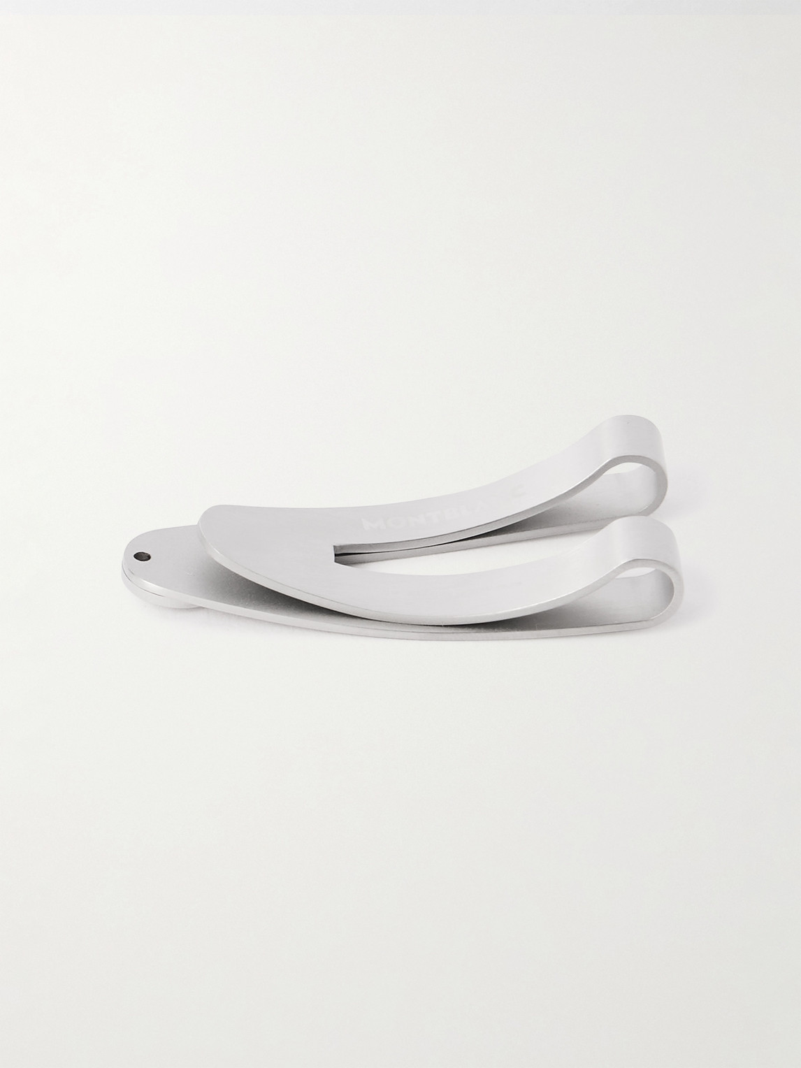 Montblanc Stainless Steel Money Clip In Silver