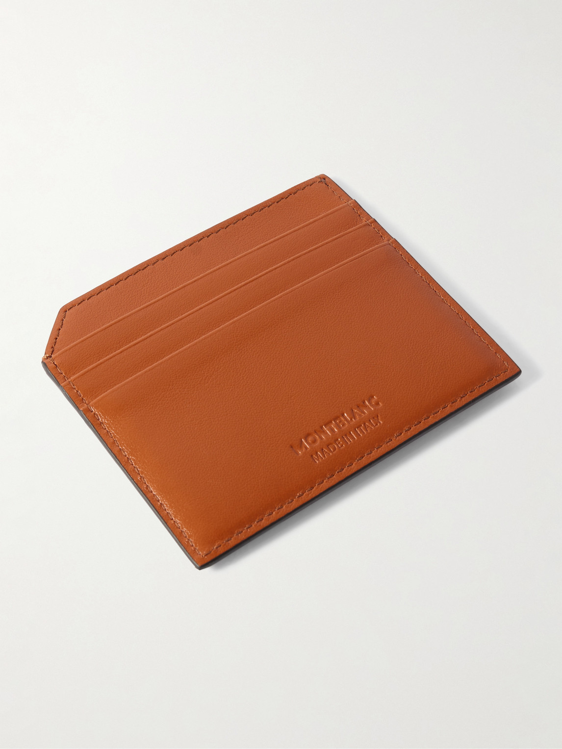 Montblanc Leather Cardholder In Brown