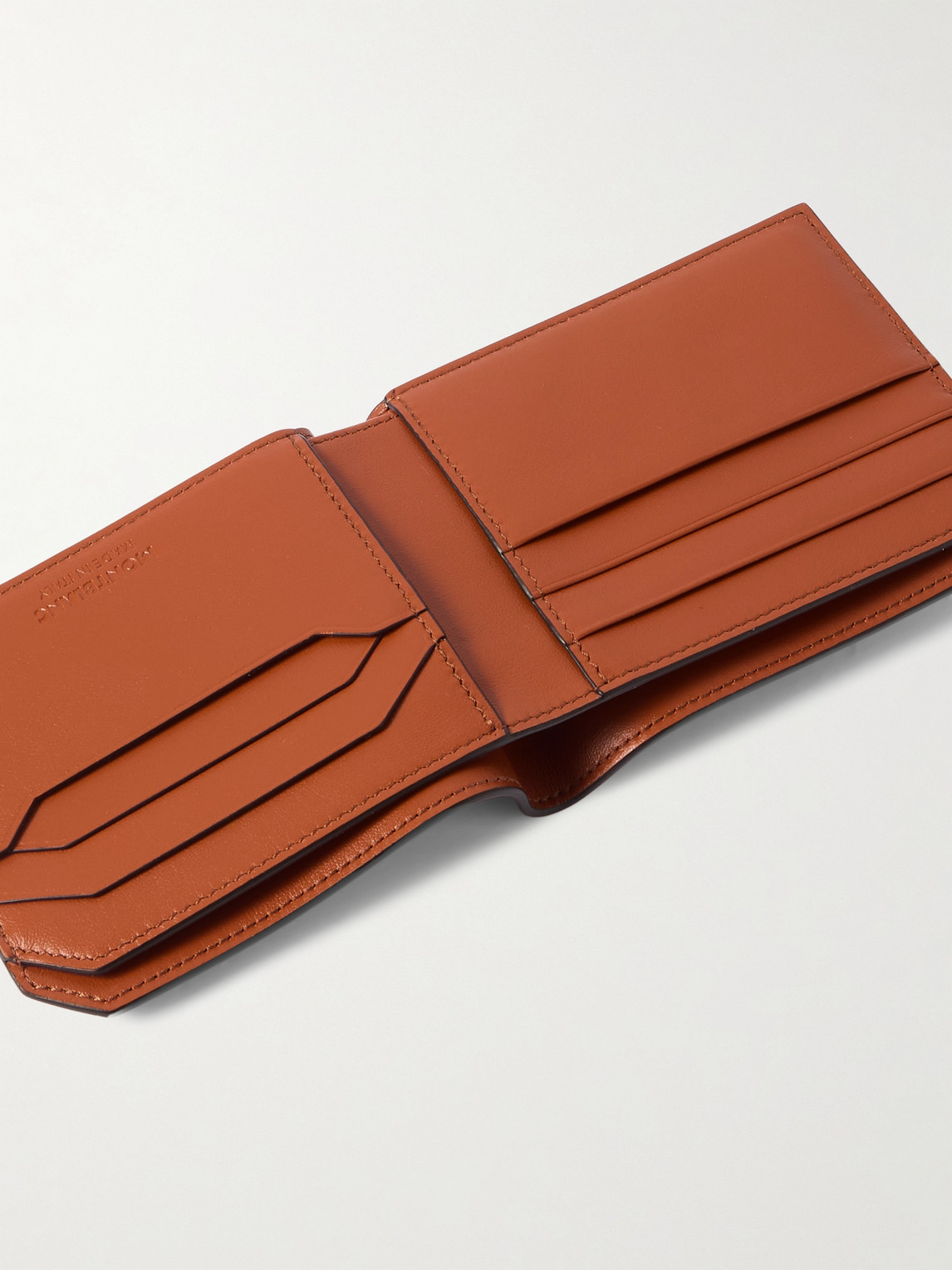 Montblanc Full-grain Leather Billfold Wallet In Brown