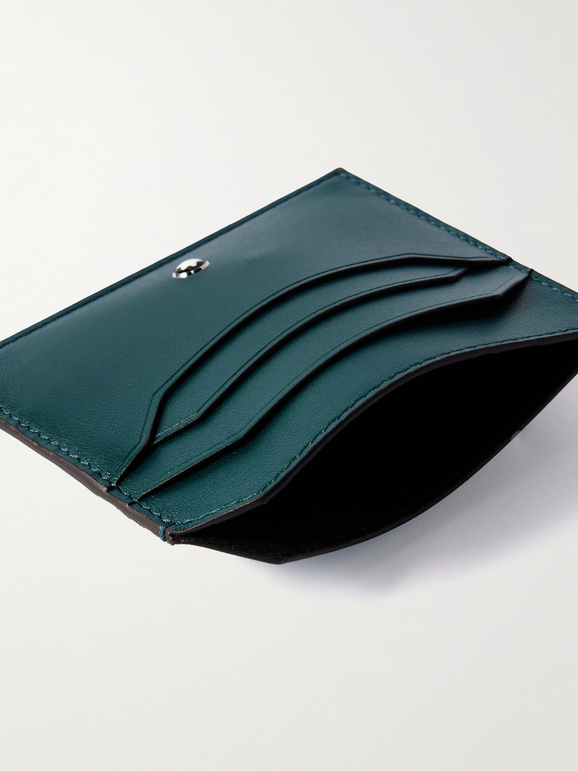 Montblanc Leather Cardholder In Blue
