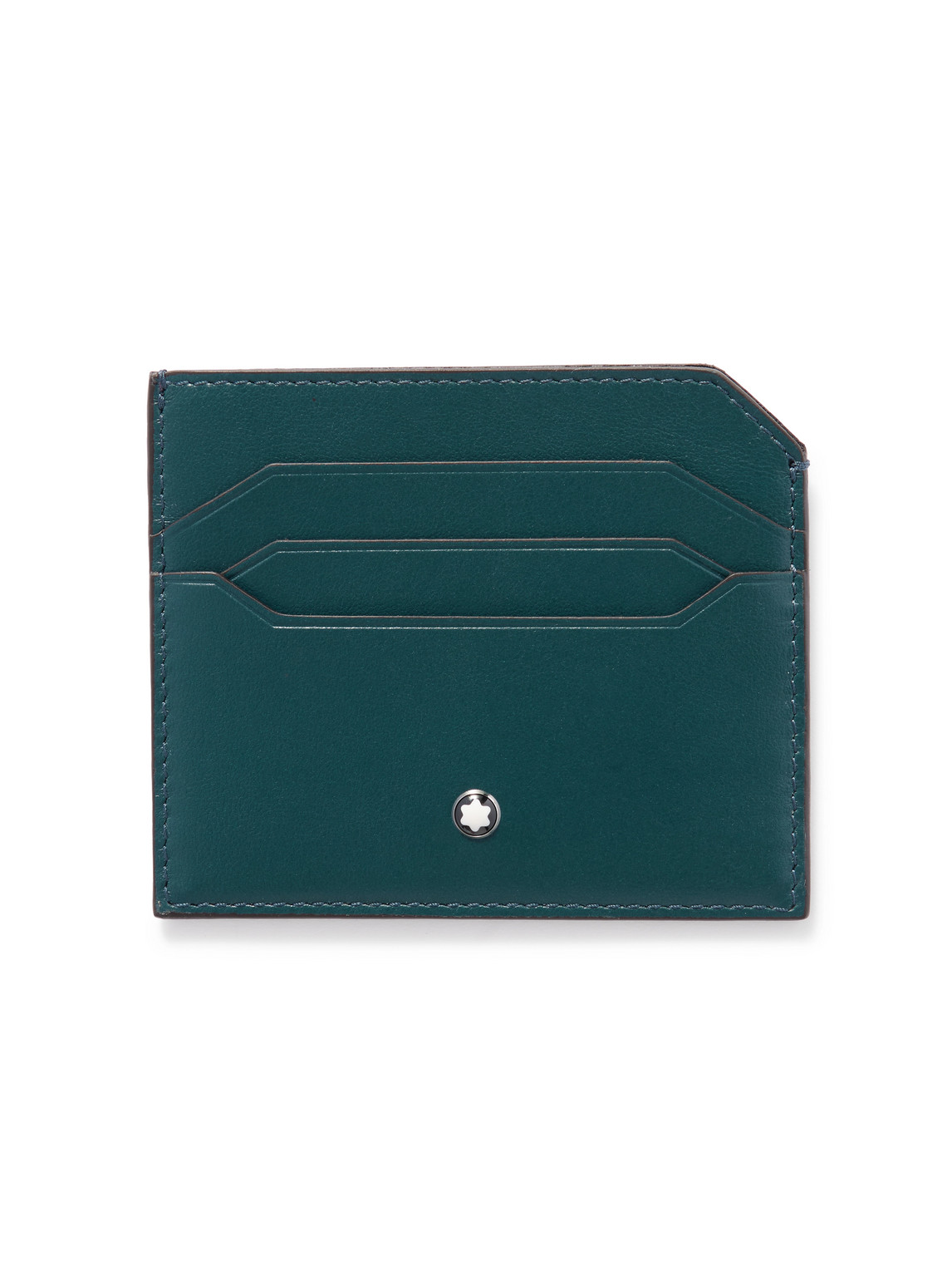 Montblanc Leather Cardholder In Green