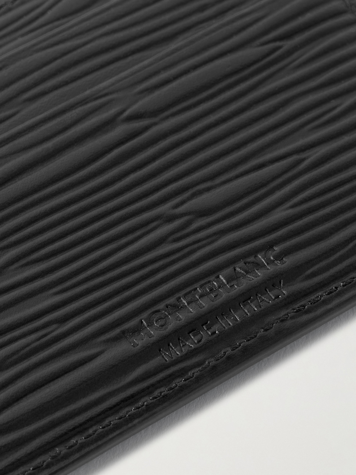 Montblanc Meisterstück 4810 Textured-leather Cardholder In Black