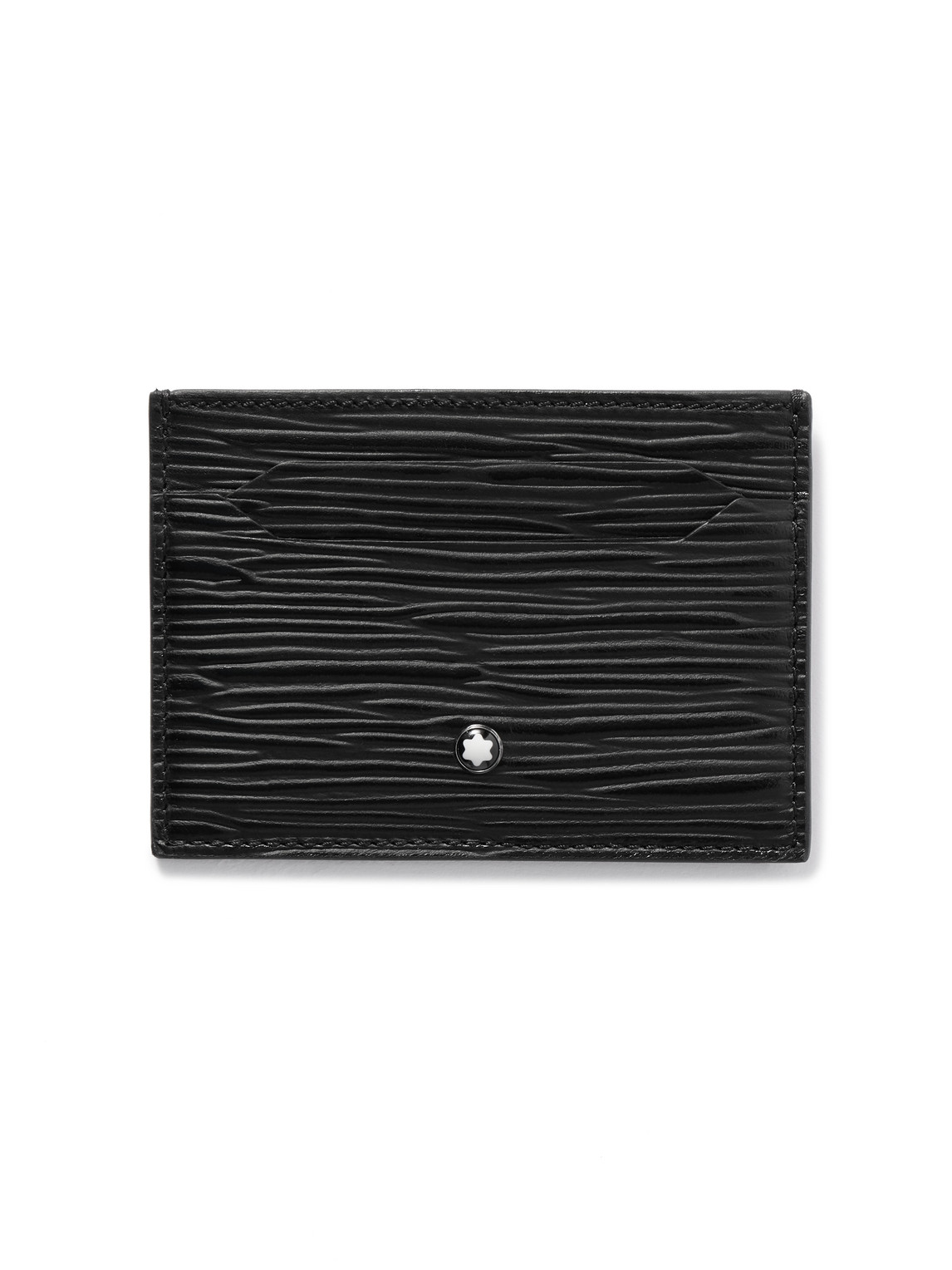 Montblanc Meisterstück 4810 Textured-leather Cardholder In Black