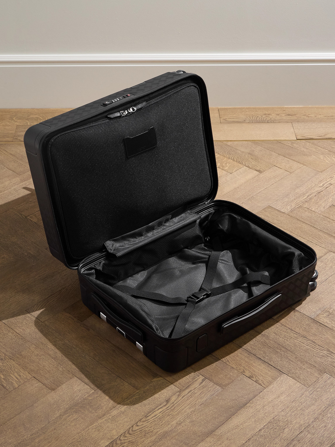 Montblanc #my4810 Extreme 3.0 Textured-leather Carry-on Suitcase In Black