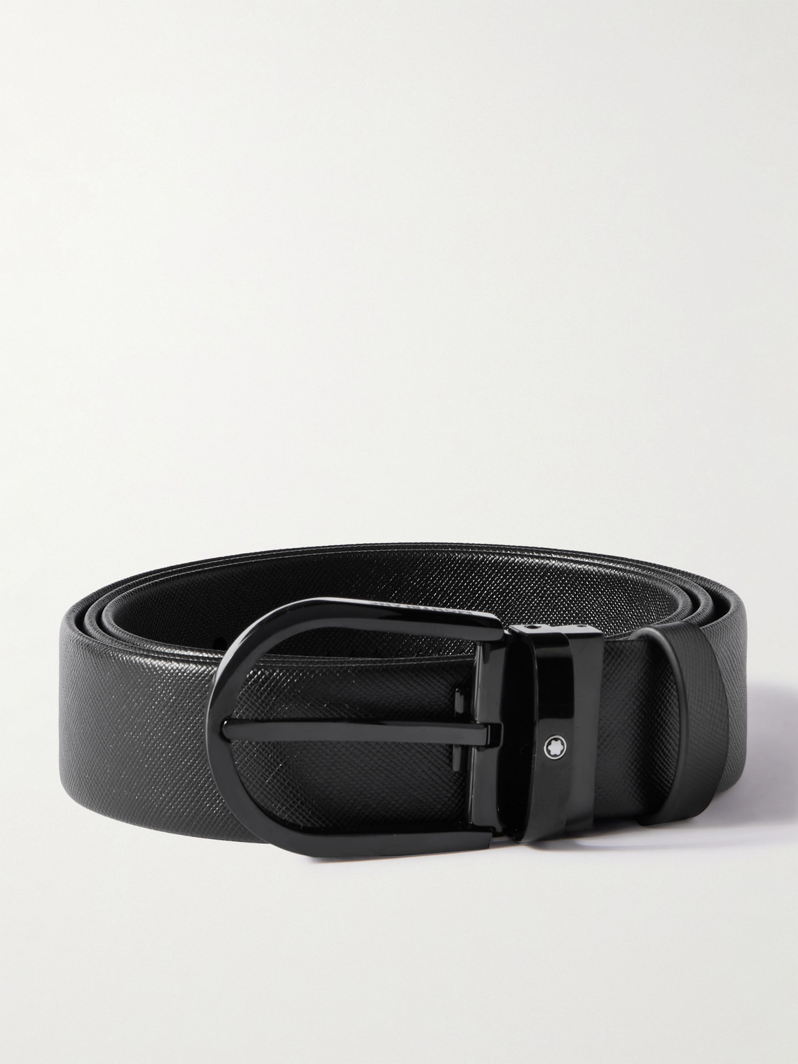 3.5cm Cross-Grain Leather Belt