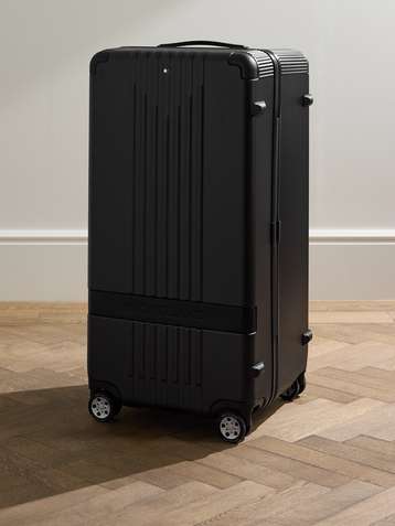 MONTBLANC #MY4810 Leather-Trimmed Polycarbonate Suitcase