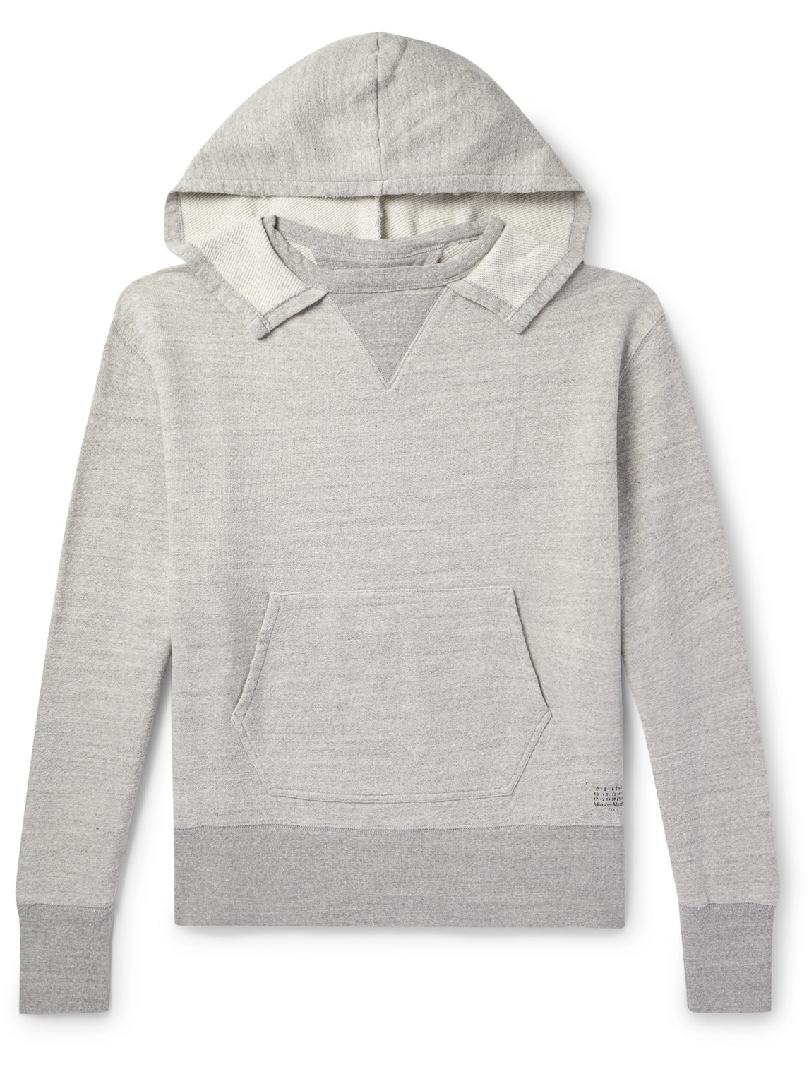 Maison Margiela Cotton-jersey Hoodie In Grey