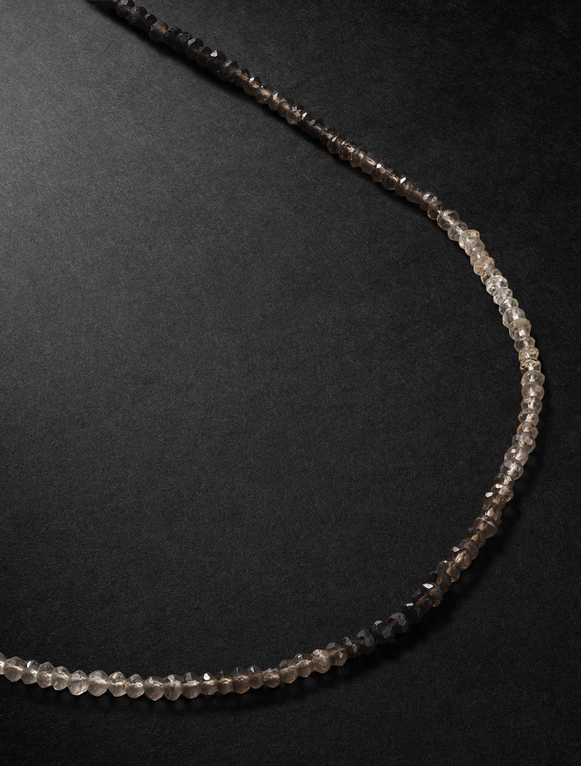 Jia Jia Arizona Gold Smoky Quartz Beaded Necklace In Gray