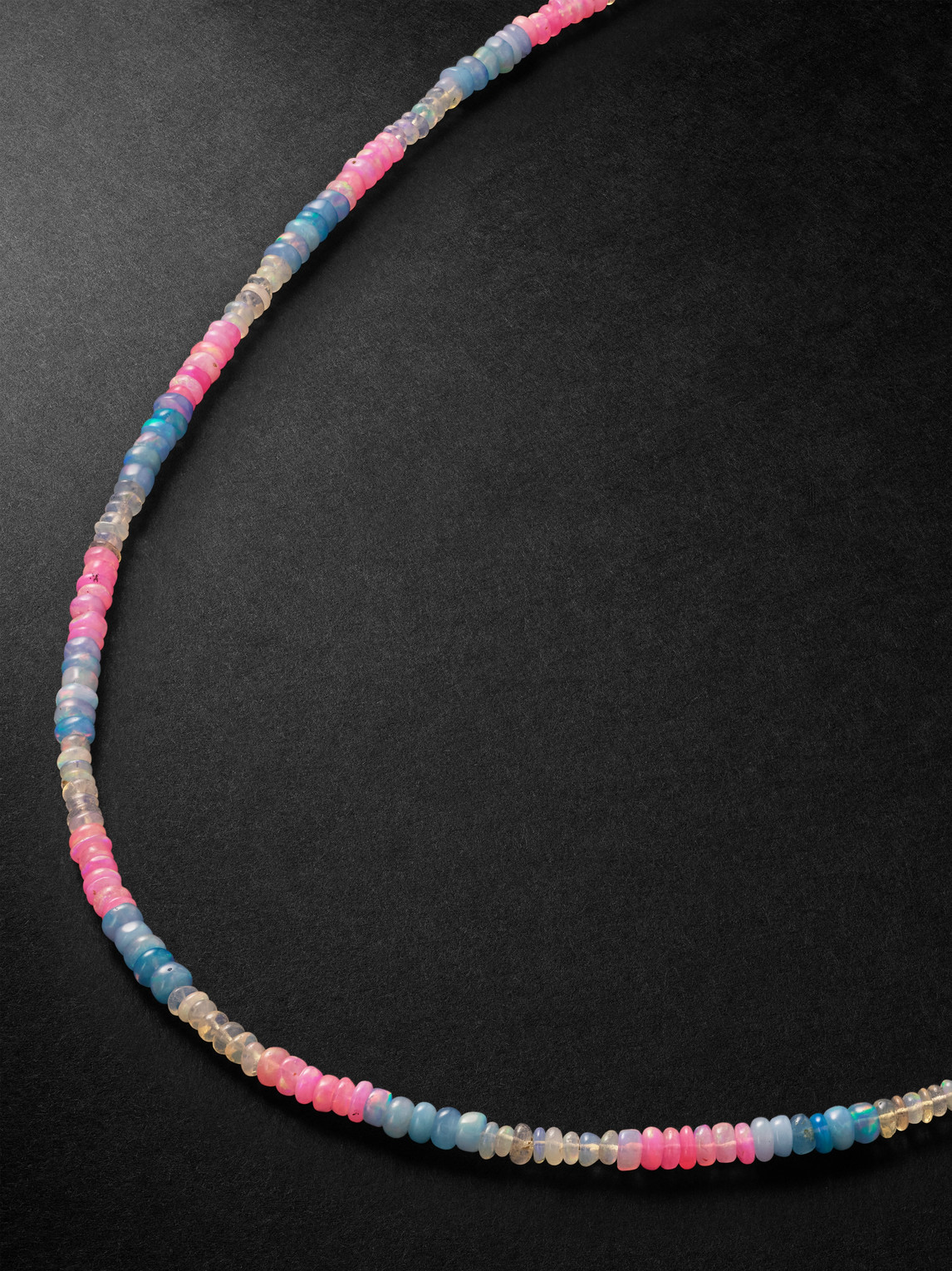 Jia Jia Gold Opal Beaded Necklace In Pink