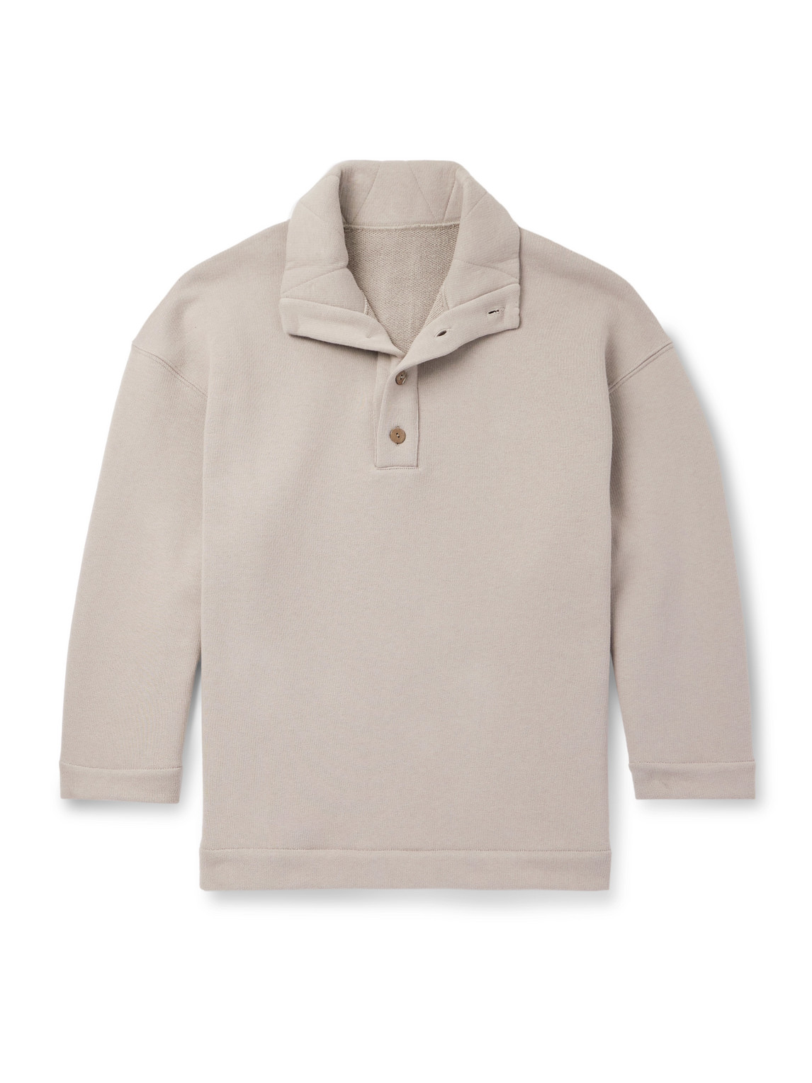 Stòffa Popover Cotton-jersey Sweatshirt In Brown