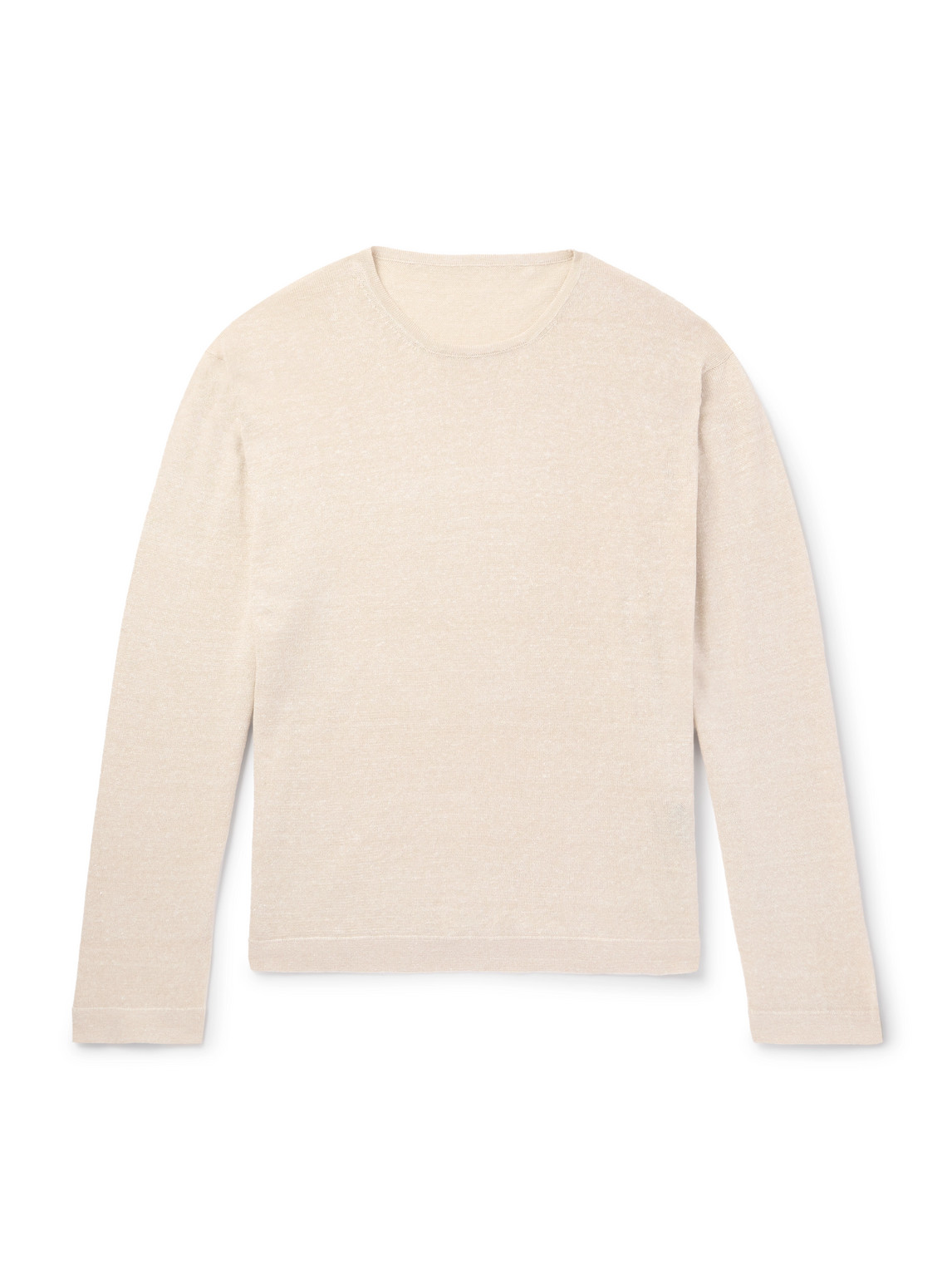 Stòffa Linen And Cotton-blend Sweater In Neutrals