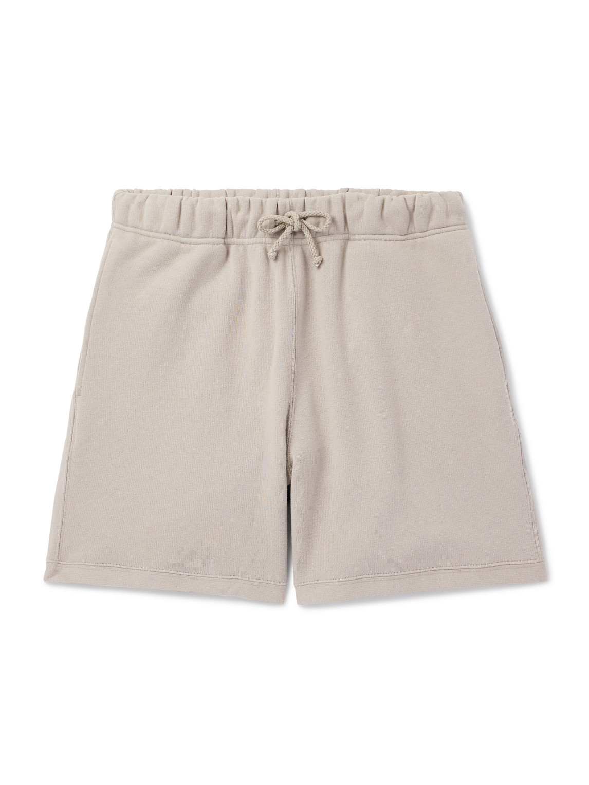 Straight-Leg Cotton-Terry Drawstring Shorts