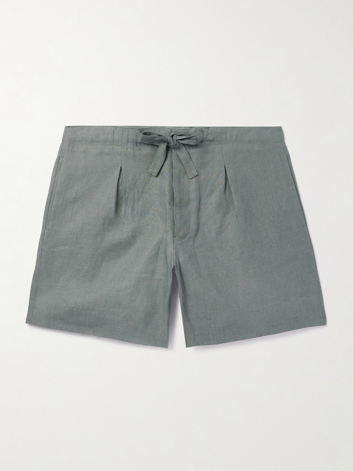 Stòffa Straight-leg Linen Drawstring Shorts