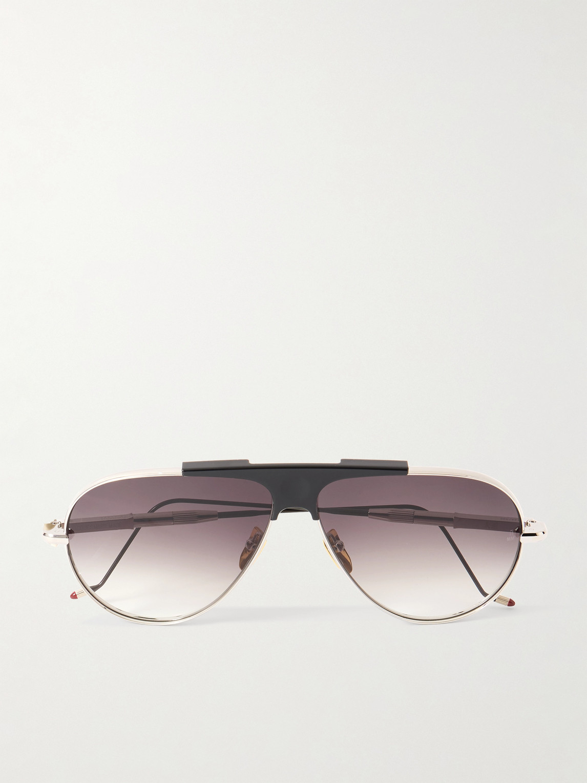 Jacques Marie Mage Kyosho Daido Aviator-style Beta Titanium Sunglasses In Silver