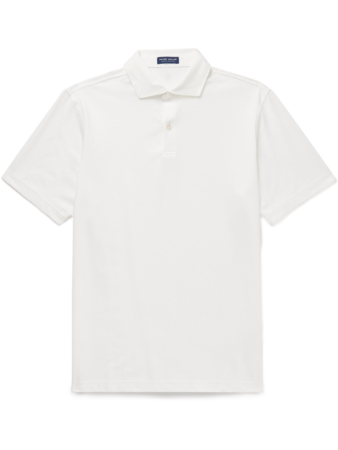 Peter Millar Albatross Pima Cotton-blend Piqué Polo Shirt In White