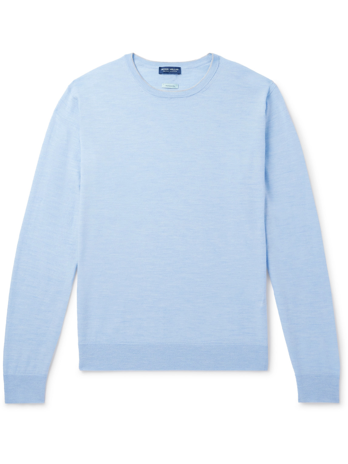 Peter Millar Excursionist Flex Merino Wool-blend Jumper In Blue