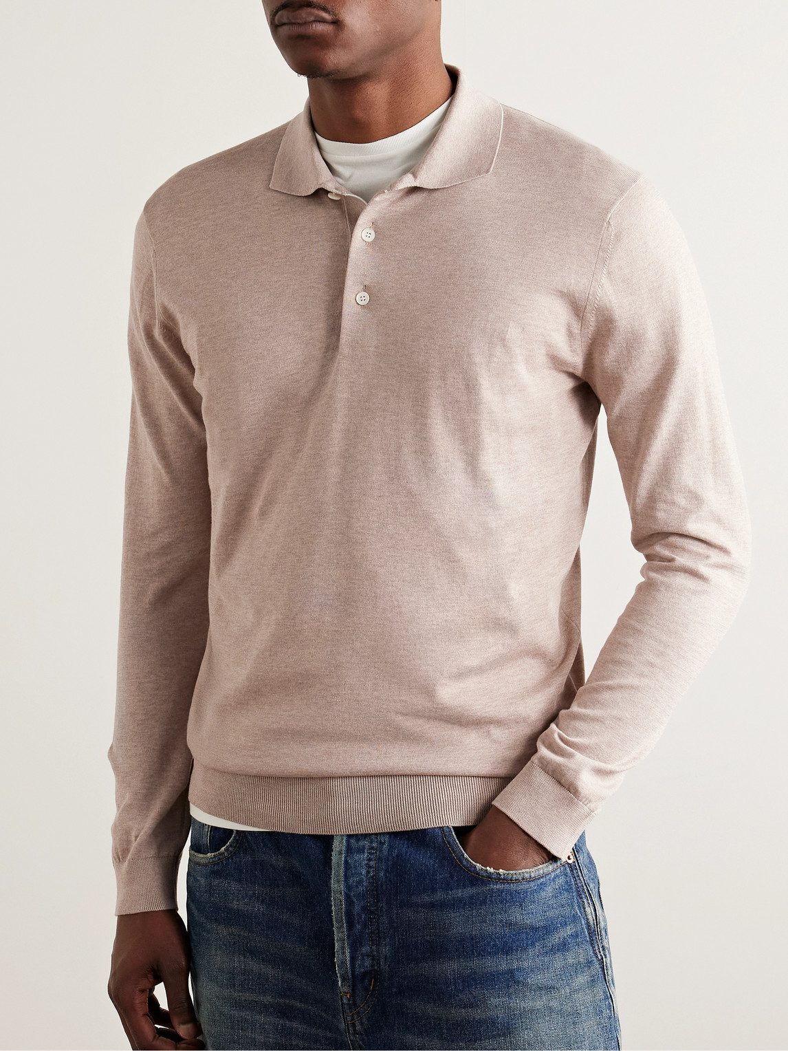 PETER MILLAR SLIM-FIT MARINER SEA ISLAND COTTON POLO SHIRT