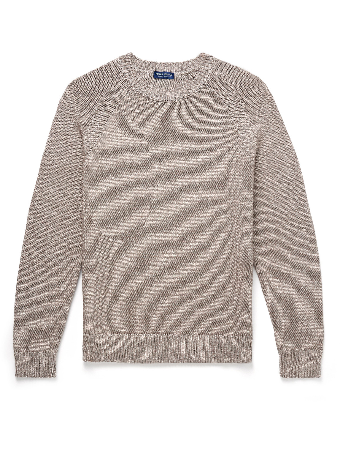 Peter Millar Tilden Cotton-blend Sweater In Brown