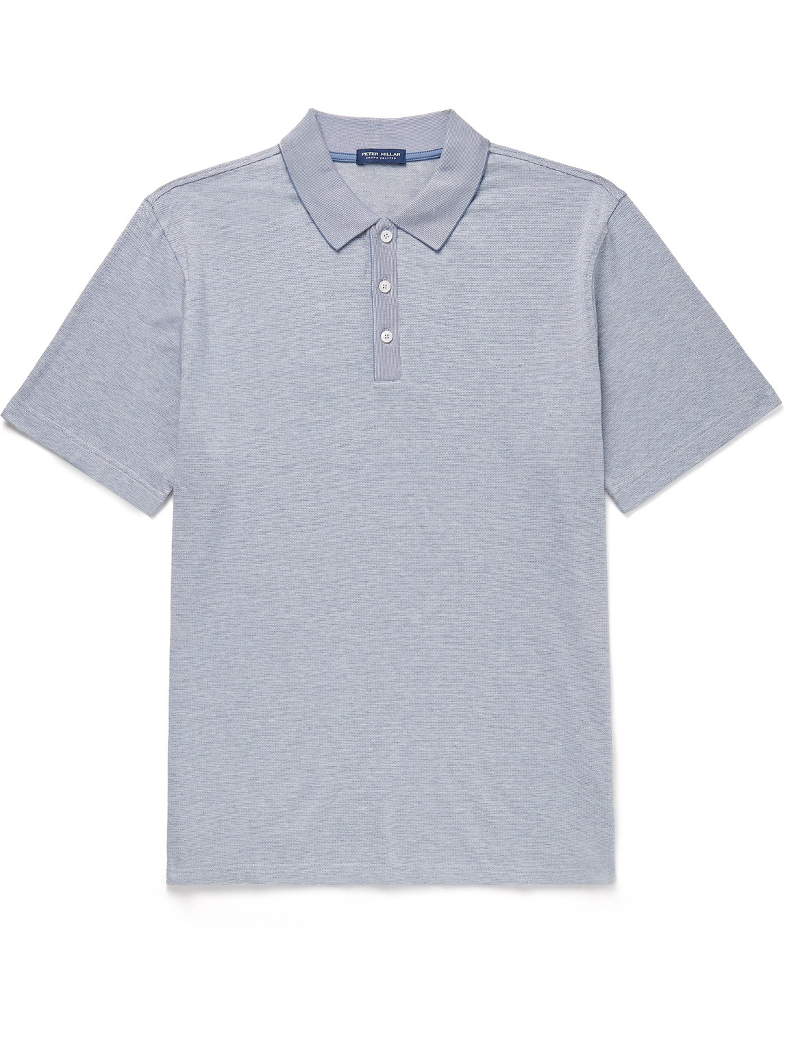 Peter Millar Barnes Stretch-cotton And Modal-blend Polo Shirt In Blue