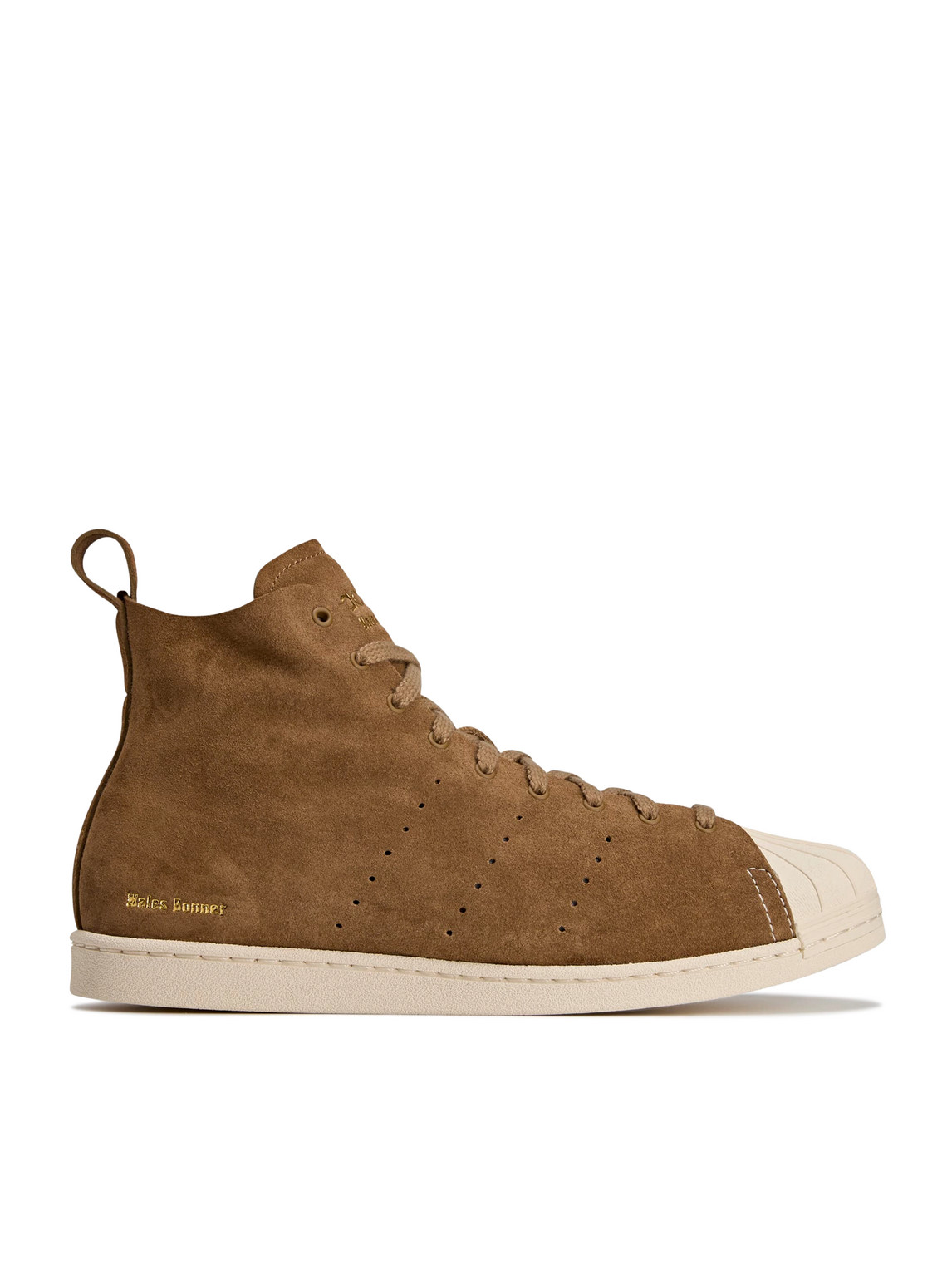 Adidas Originals Adidas By Wales Bonner Sneaker Superstar Hi Supplier Colour/wonder White/gold Metallic In Brown