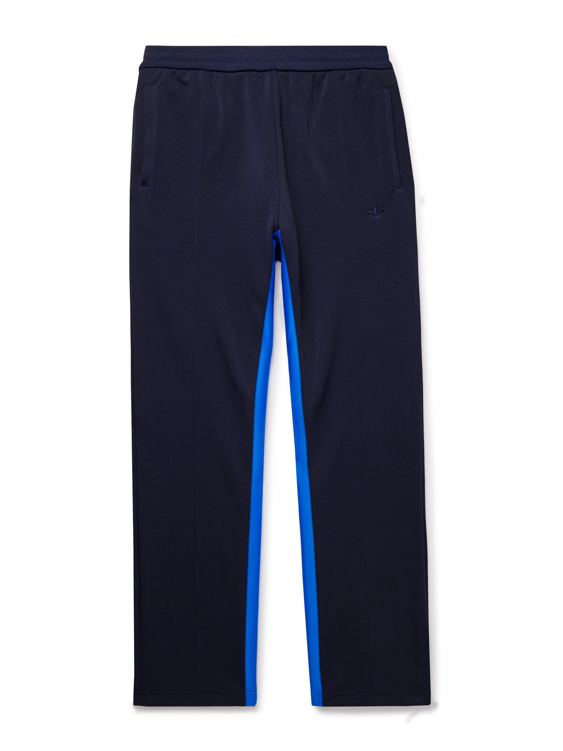 Wales Bonner Straight-Leg Satin-Jersey Trimmed Recycled-Piqué Track Pants