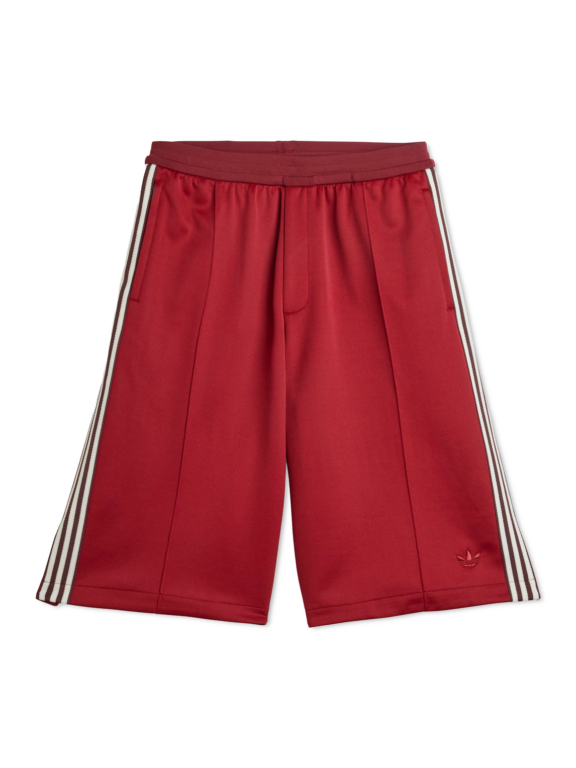 Wales Bonner Wide-Leg Striped Recycled-Jersey Drawstring Shorts