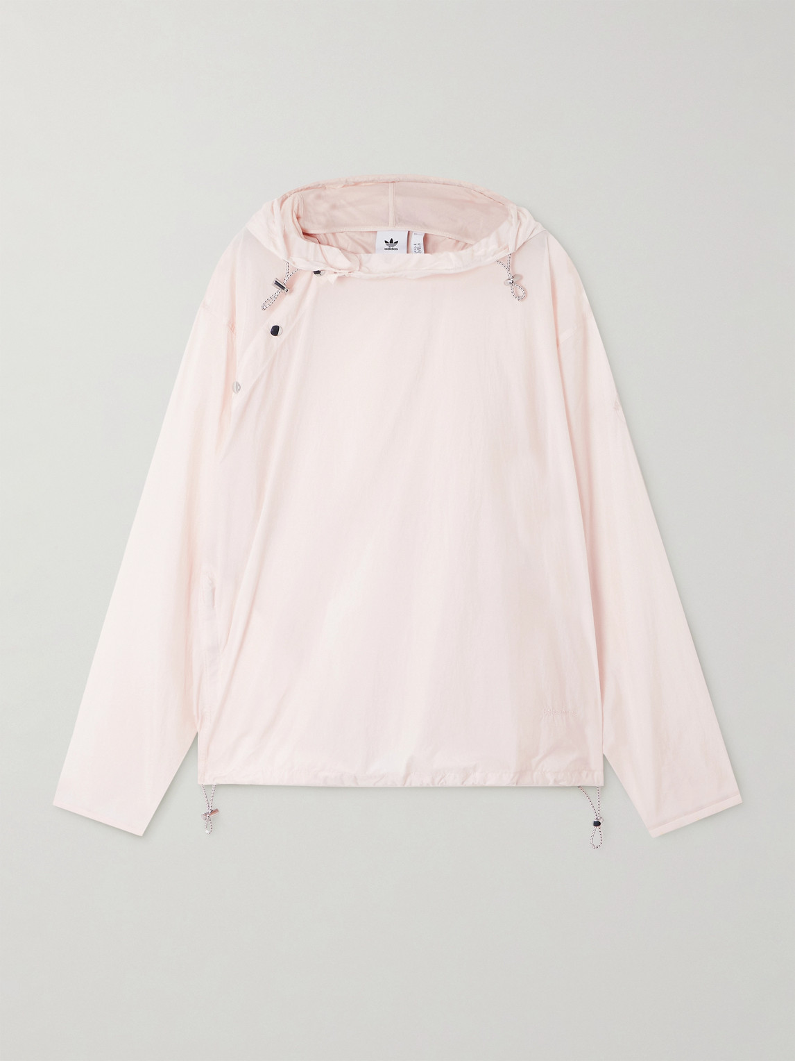 + Wales Bonner Logo-Embroidered Recycled-Shell Hooded Jacket