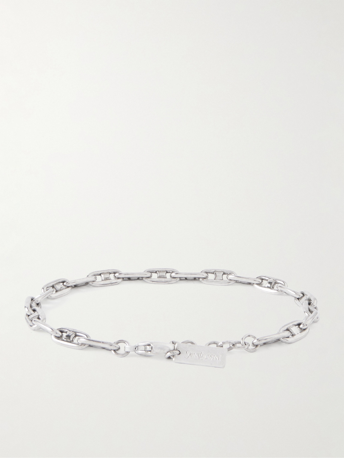 Saint Laurent Silver-tone Chain Bracelet In Silver