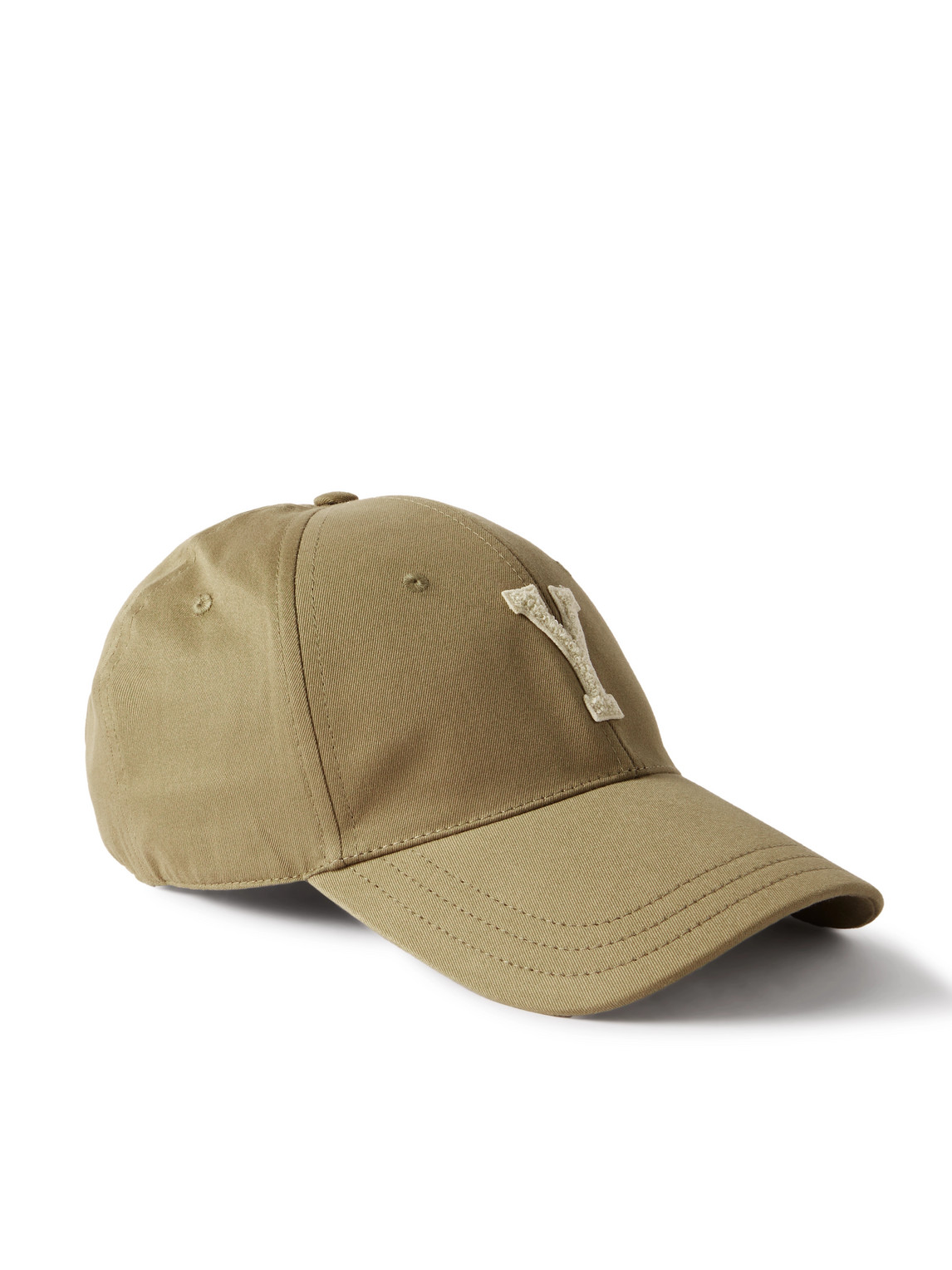 Saint Laurent Classic Baseball Cap With Embroidered Letter Y In Neutrals