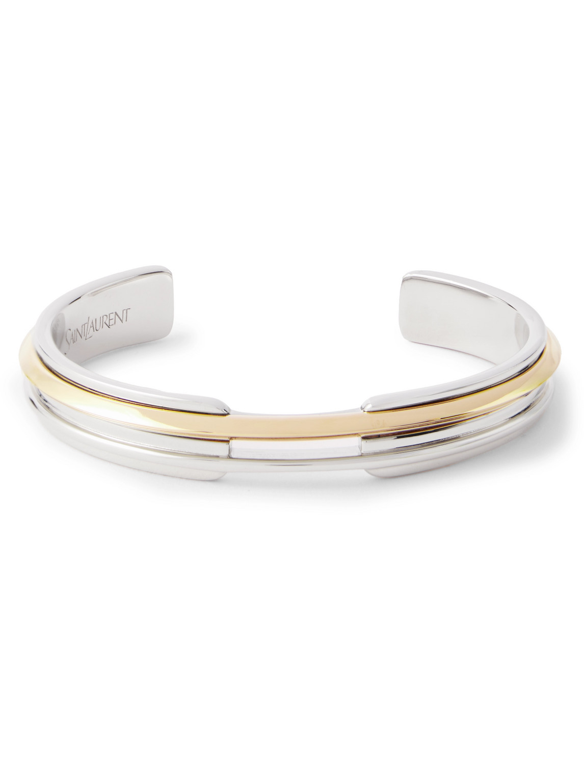 Saint Laurent Gold- And Silver-tone Cuff