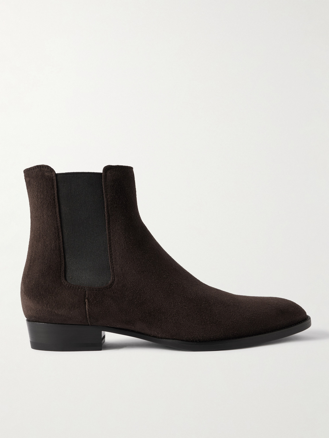 Saint Laurent Wyatt Suede Chelsea Boots - Men