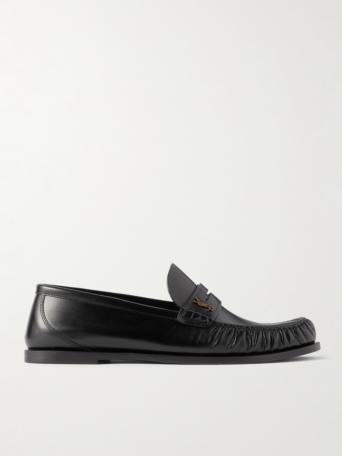 Saint Laurent Laurent Logo-Embellished Leather Penny Loafers - Men