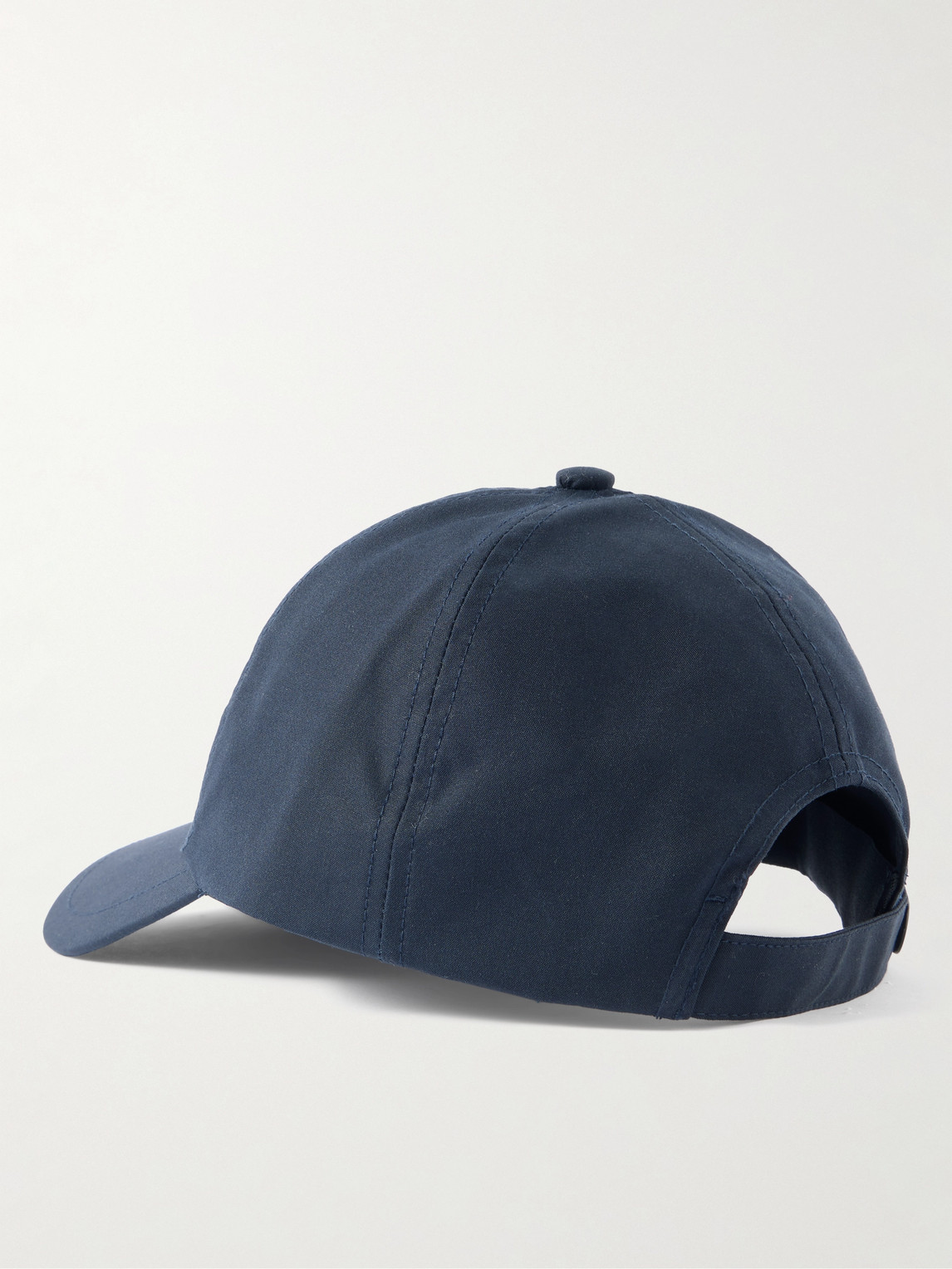 Shop Stone Island Ghost Logo-appliquéd Organic Cotton-canvas Cap In Blue