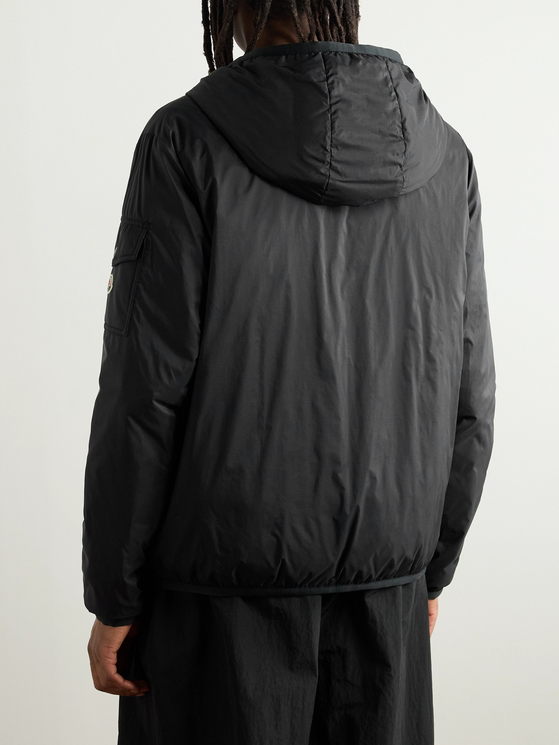 Moncler Monteynard Nylon Down Jacket In Black