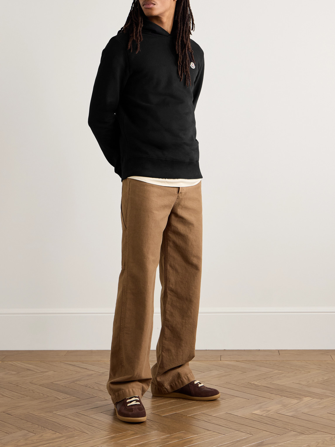 Moncler Sweatshirt With Logo In Black